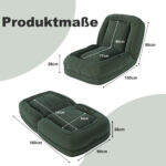 Foldable Ergonomic Sofa Bed for Adults & Pets - 5-Way Adjustable (90°-180°) with 2 - Image 3