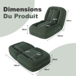 Foldable Ergonomic Sofa Bed for Adults & Pets - 5-Way Adjustable (90°-180°) with 2 - Image 4