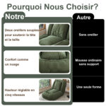 Foldable Ergonomic Sofa Bed for Adults & Pets - 5-Way Adjustable (90°-180°) with 2 - Image 9