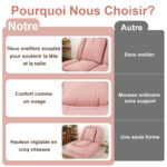 Foldable Ergonomic Sofa Bed for Adults & Pets - 5-Way Adjustable (90°-180°) with 2 - Image 10