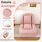 Foldable Ergonomic Sofa Bed for Adults & Pets - 5-Way Adjustable (90°-180°) with 2 - Image 11