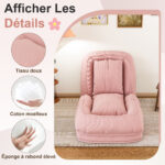 Foldable Ergonomic Sofa Bed for Adults & Pets - 5-Way Adjustable (90°-180°) with 2 - Image 12