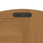 Modular Round Dining Table, 120 cm Diameter and 76 cm Height, MDF with Oak Veneer, Comfortable - Image 20