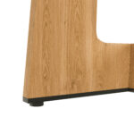 Modular Round Dining Table, 120 cm Diameter and 76 cm Height, MDF with Oak Veneer, Comfortable - Image 21