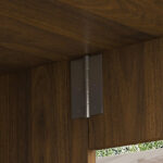 Rectangular Foldable Mobile Dining Table 110x70x80 cm, Multifunctional with 5 Storage Shelves and 5 Casters - Image 24