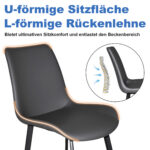 Modern Dining Chairs, PU Leather Dining Chairs with Carbon Steel Legs for Home, Restaurant - Image 10