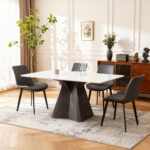 Modern Dining Chairs, PU Leather Dining Chairs with Carbon Steel Legs for Home, Restaurant - Image 17