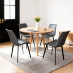 Modern Dining Chairs, PU Leather Dining Chairs with Carbon Steel Legs for Home, Restaurant - Image 18