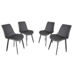 Modern Dining Chairs, PU Leather Dining Chairs with Carbon Steel Legs for Home, Restaurant - Image 19