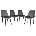 Modern Dining Chairs, PU Leather Dining Chairs with Carbon Steel Legs for Home, Restaurant - Image 20