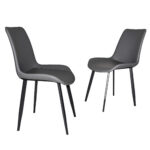 Modern Dining Chairs, PU Leather Dining Chairs with Carbon Steel Legs for Home, Restaurant - Image 23