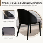 Modern Dining Chair with Ergonomic Black PU Leather Backrest, Breathable Gray Mesh Seat - Image 10