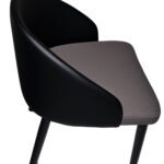 Modern Dining Chair with Ergonomic Black PU Leather Backrest, Breathable Gray Mesh Seat - Image 20