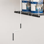 Garage Ceiling Storage with Crank System, 1.2x1.2m Steel Overhead Rack for High Rooms from 3 to 3.6m, with - Image 18