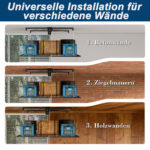 Garage Ceiling Storage with Crank System, 1.2x2.4m Steel Overhead Rack for High Rooms from 3 to 3.6m, with - Image 14