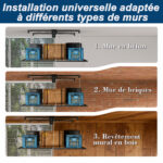 Garage Ceiling Storage with Crank System, 1.2x2.4m Steel Overhead Rack for High Rooms from 3 to 3.6m, with - Image 15