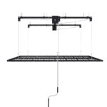 Garage Ceiling Storage with Crank System, 1.2x2.4m Steel Overhead Rack for High Rooms from 3 to 3.6m, with - Image 20