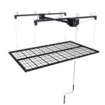 Garage Ceiling Storage with Crank System, 1.2x2.4m Steel Overhead Rack for High Rooms from 3 to 3.6m, with - Image 21