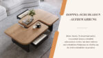 Modern Coffee Table with LED, Eco-Friendly Wood, 2-in-1 Design, Freely Movable - Image 17