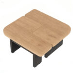 Modern Coffee Table with LED, Eco-Friendly Wood, 2-in-1 Design, Freely Movable - Image 19
