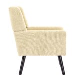 Polsterstuhl mit Knopfpolsterung aus Wildleder – Mid-Century-Modern-Sessel mit Hochdichtschaumkissen - Image 14