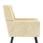 Polsterstuhl mit Knopfpolsterung aus Wildleder – Mid-Century-Modern-Sessel mit Hochdichtschaumkissen - Image 23