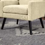 Polsterstuhl mit Knopfpolsterung aus Wildleder – Mid-Century-Modern-Sessel mit Hochdichtschaumkissen - Image 8