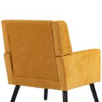 Polsterstuhl mit Knopfpolsterung aus Wildleder – Mid-Century-Modern-Sessel mit Hochdichtschaumkissen - Image 15