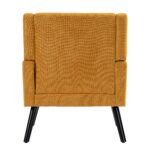 Polsterstuhl mit Knopfpolsterung aus Wildleder – Mid-Century-Modern-Sessel mit Hochdichtschaumkissen - Image 16