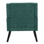 Polsterstuhl mit Knopfpolsterung aus Wildleder – Mid-Century-Modern-Sessel mit Hochdichtschaumkissen - Image 13