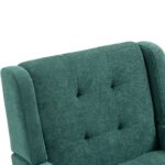 Polsterstuhl mit Knopfpolsterung aus Wildleder – Mid-Century-Modern-Sessel mit Hochdichtschaumkissen - Image 18
