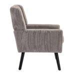 Polsterstuhl mit Knopfpolsterung aus Wildleder – Mid-Century-Modern-Sessel mit Hochdichtschaumkissen - Image 13