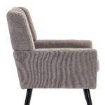 Polsterstuhl mit Knopfpolsterung aus Wildleder – Mid-Century-Modern-Sessel mit Hochdichtschaumkissen - Image 16