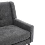 Premium-Leinen-Sitzbank (2-Sitzer) mit rutschfesten Massivholzbeinen und Hochdichte-Schaumkissen – K - Image 16