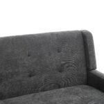 Premium-Leinen-Sitzbank (2-Sitzer) mit rutschfesten Massivholzbeinen und Hochdichte-Schaumkissen – K - Image 18