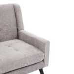 Premium-Leinen-Sitzbank (2-Sitzer) mit rutschfesten Massivholzbeinen und Hochdichte-Schaumkissen – K - Image 18