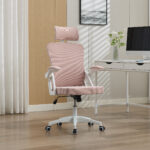 Ergonomic Mesh Office Chair with Adjustable Lumbar Support and Headrest - High-Back Executive Chair