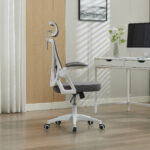 Ergonomic Mesh Office Chair with Adjustable Lumbar Support and Headrest - High-Back Executive Chair - Image 4