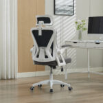 Ergonomic Mesh Office Chair with Adjustable Lumbar Support and Headrest - High-Back Executive Chair - Image 5