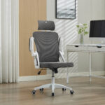 Ergonomic Mesh Office Chair with Adjustable Lumbar Support and Headrest - High-Back Executive Chair - Image 6