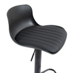 Modern Adjustable Swivel Bar Stools 2-Piece Set, Plastic Backrest & PU Leather Seat, Gas Lift - Image 12