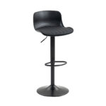 Modern Adjustable Swivel Bar Stools 2-Piece Set, Plastic Backrest & PU Leather Seat, Gas Lift - Image 6