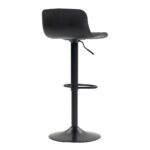 Modern Adjustable Swivel Bar Stools 2-Piece Set, Plastic Backrest & PU Leather Seat, Gas Lift - Image 7