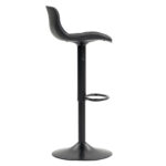 Modern Adjustable Swivel Bar Stools 2-Piece Set, Plastic Backrest & PU Leather Seat, Gas Lift - Image 9