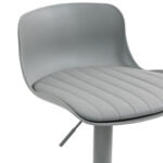 Modern Adjustable Swivel Bar Stools 2-Piece Set, Plastic Backrest & PU Leather Seat, Gas Lift - Image 13