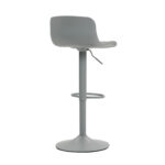 Modern Adjustable Swivel Bar Stools 2-Piece Set, Plastic Backrest & PU Leather Seat, Gas Lift - Image 8