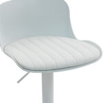 Modern Adjustable Swivel Bar Stools 2-Piece Set, Plastic Backrest & PU Leather Seat, Gas Lift - Image 13