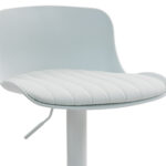 Modern Adjustable Swivel Bar Stools 2-Piece Set, Plastic Backrest & PU Leather Seat, Gas Lift - Image 14