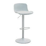 Modern Adjustable Swivel Bar Stools 2-Piece Set, Plastic Backrest & PU Leather Seat, Gas Lift - Image 7