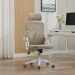 Ergonomic Mesh Office Chair with Adjustable Lumbar Support and Headrest - High-Back Executive Chair